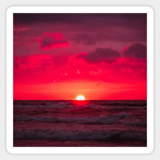 Summer Lakeside Sunset Sticker